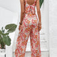 LuxeBloom - Elegant rygglös jumpsuit för kvinnor