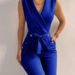 ChicVibe - Casual Jumpsuit med V-ringad