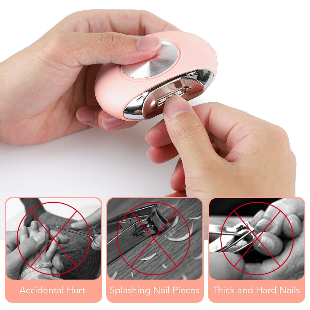Elektriska nagelklippare för vuxna och barn
